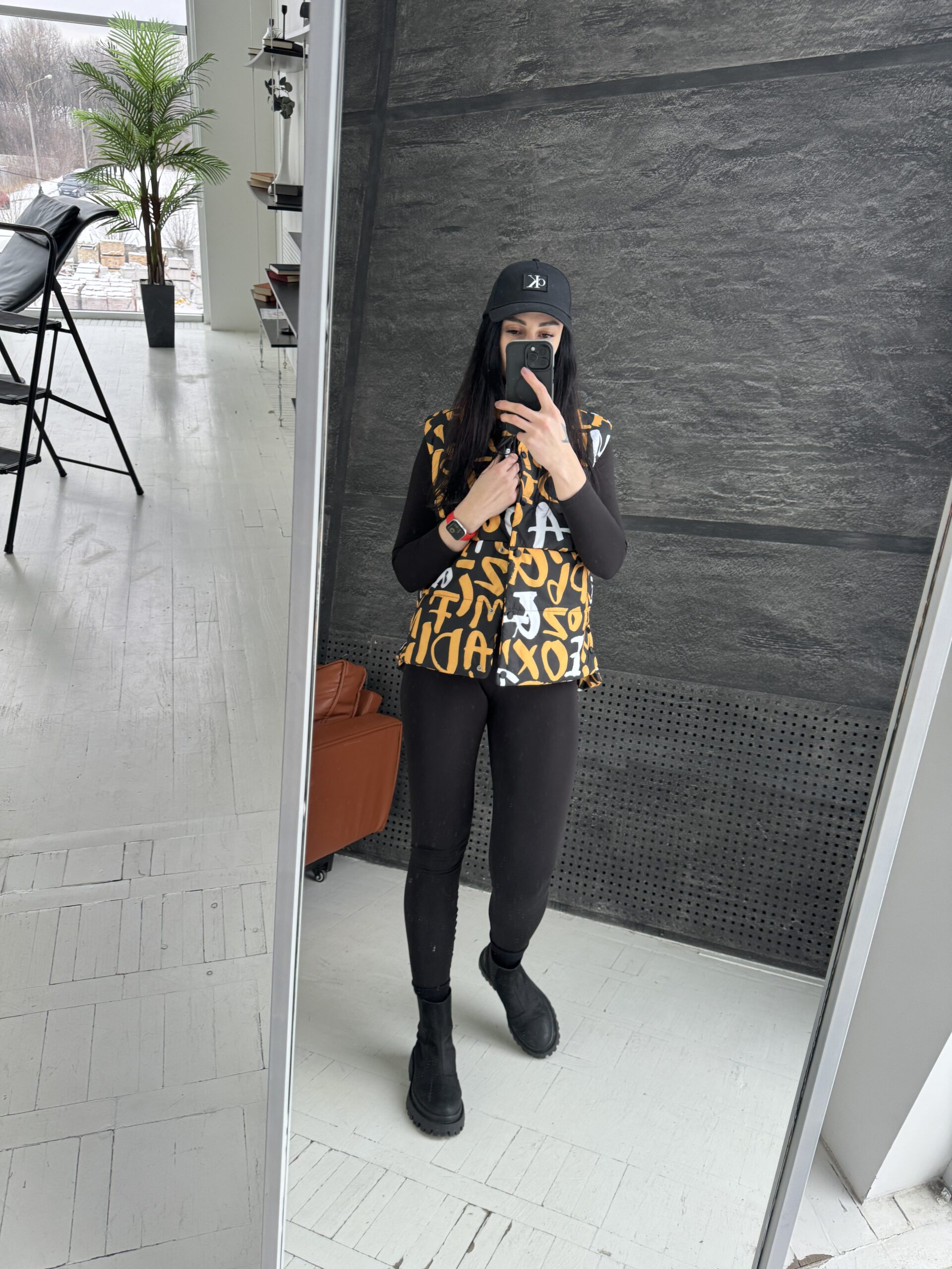 Коротка жилетка, весна/осінь Артикул VO-01, принт № 21