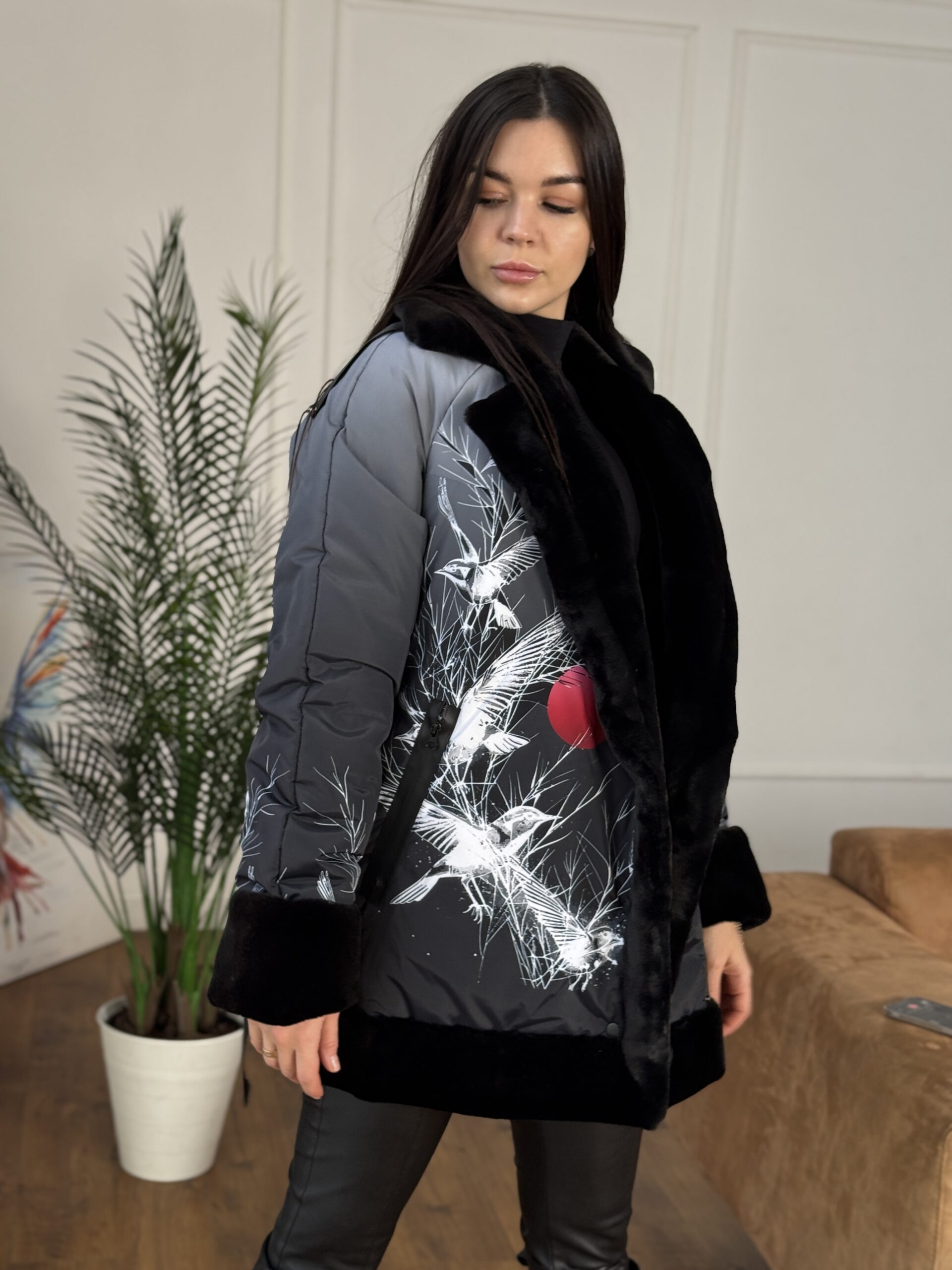 Зимова куртка із хутром, пілот, зима