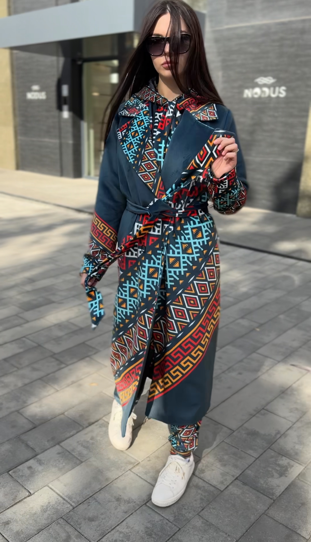 Велюрове пальто Артикул VO-44, принт № 118