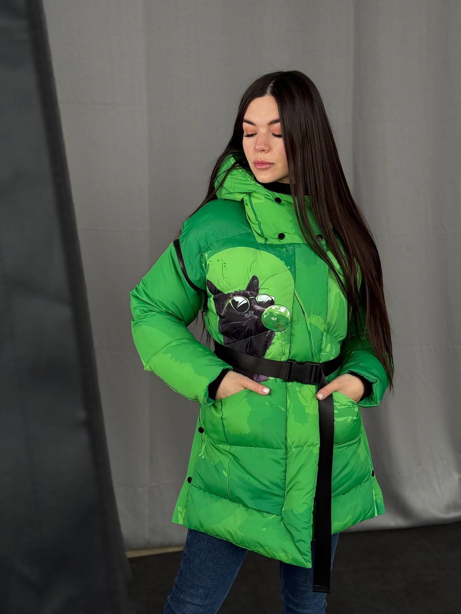 Куртка-трансформер, єврозима Артикул VO-73, принт № 160green