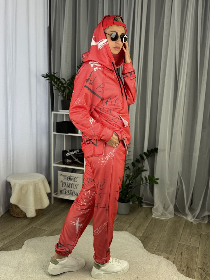 Бавовняний жіночий костюм, вільного крою, сезон весна/осінь