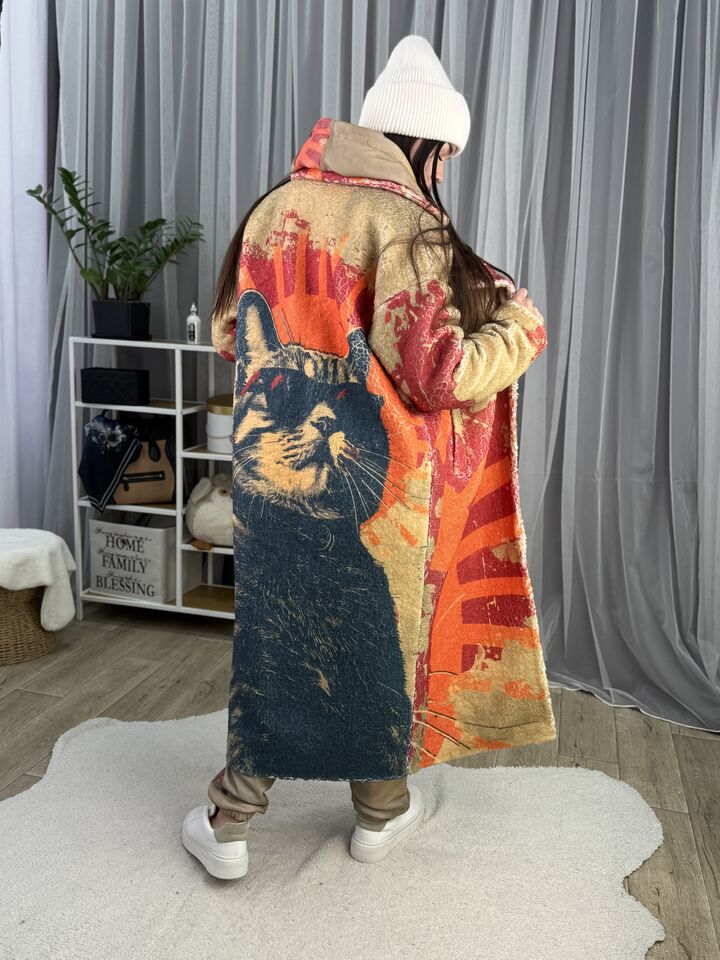 Жіноче зимове пальто із хутра тедді