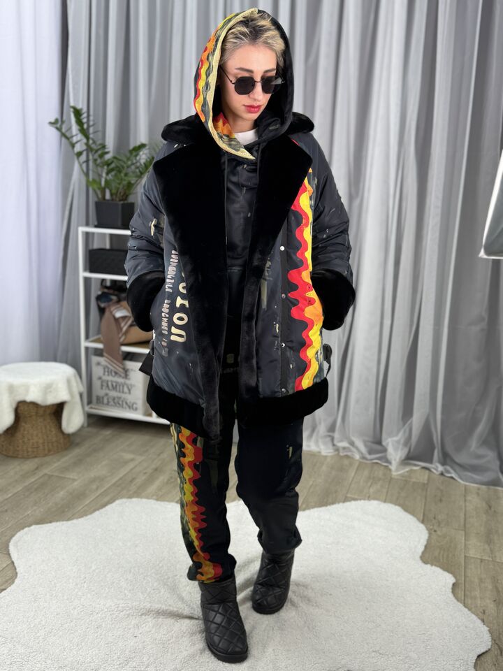 Зимова куртка із хутром, пілот, зима