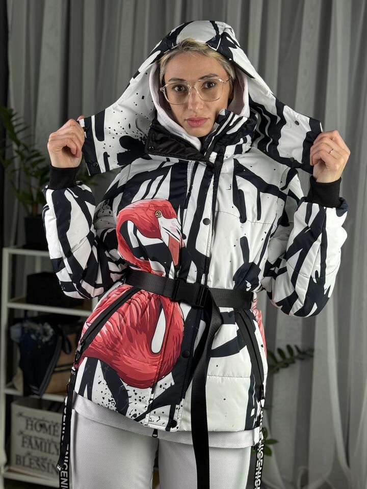 Коротка жіноча куртка-трансформер, єврозима,